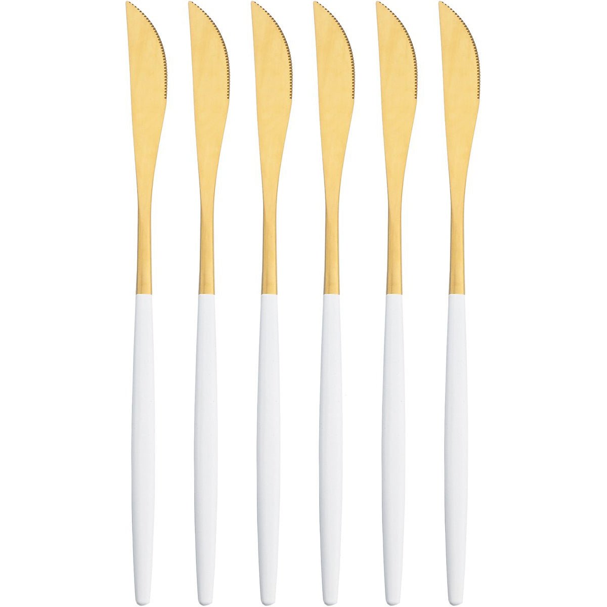 Kadirelli Tafelmes - Set van 12 - Goud/Wit - TEKZEN