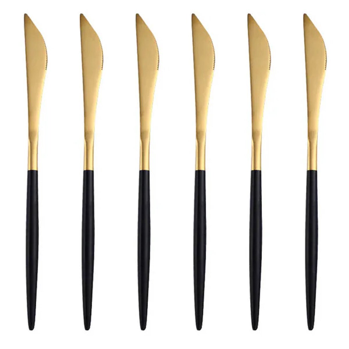 Kadirelli Tafelmes - Set van 12 - Goud/Zwart - TEKZEN