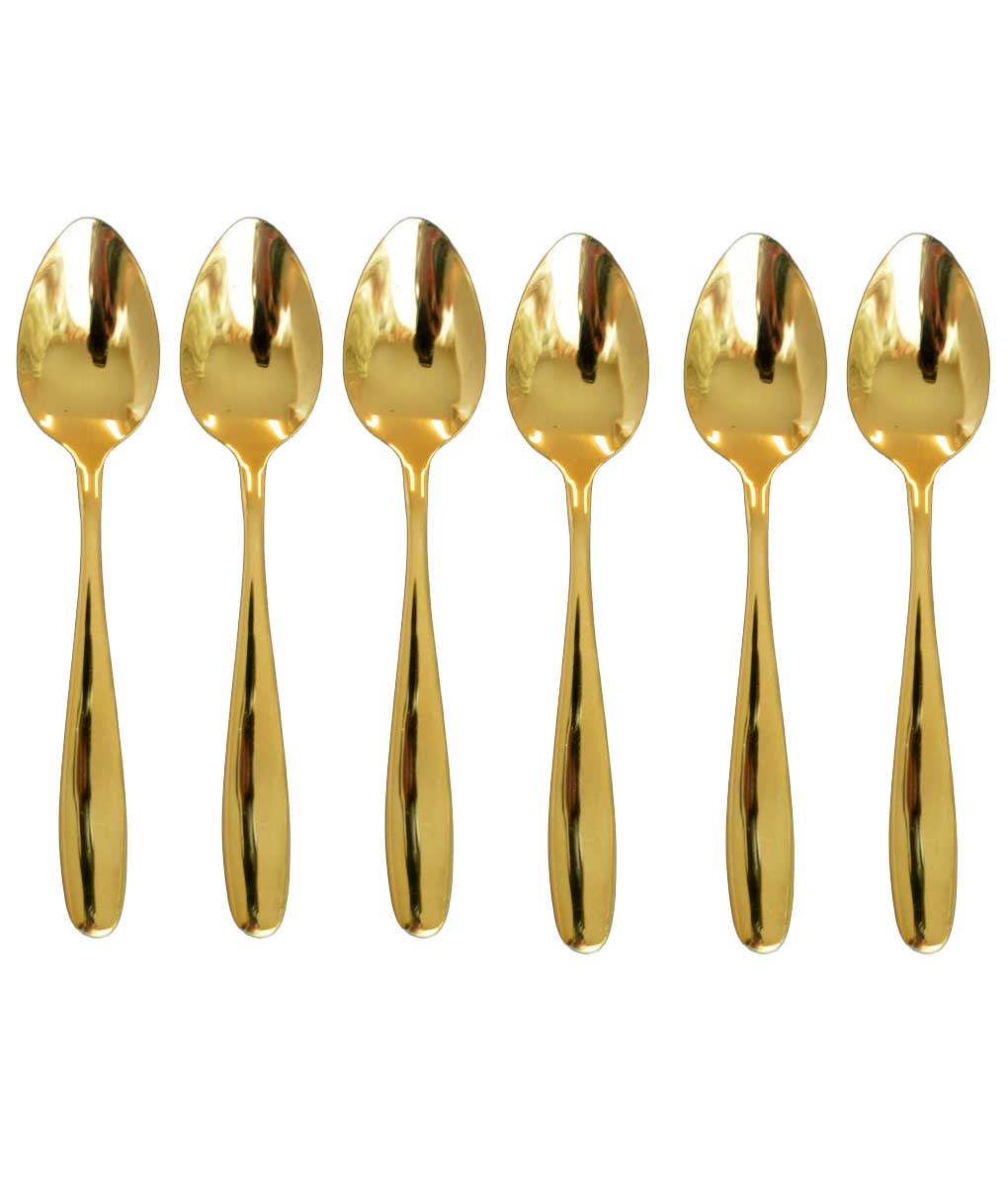 Kadirelli Theelepels - 12 - delig - Goud - Theelepel - TEKZEN