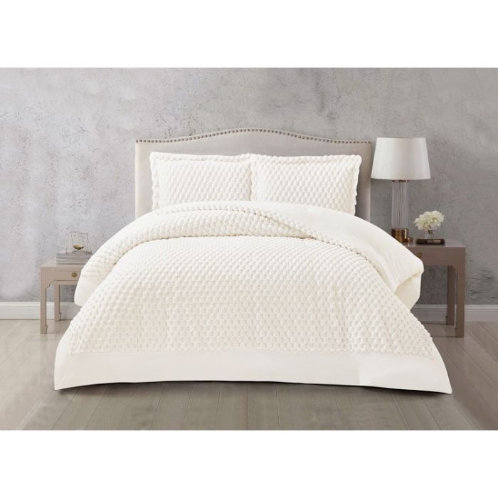 Lavella Hayal Bedsprei Set, 3-delig, Wit, 260x240 cm – bedspreiset