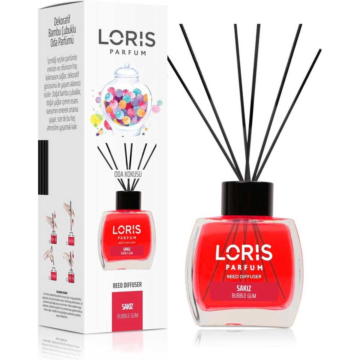 Loris Parfum - Geurstokjes - Bubble Gum - 120ml - TEKZEN