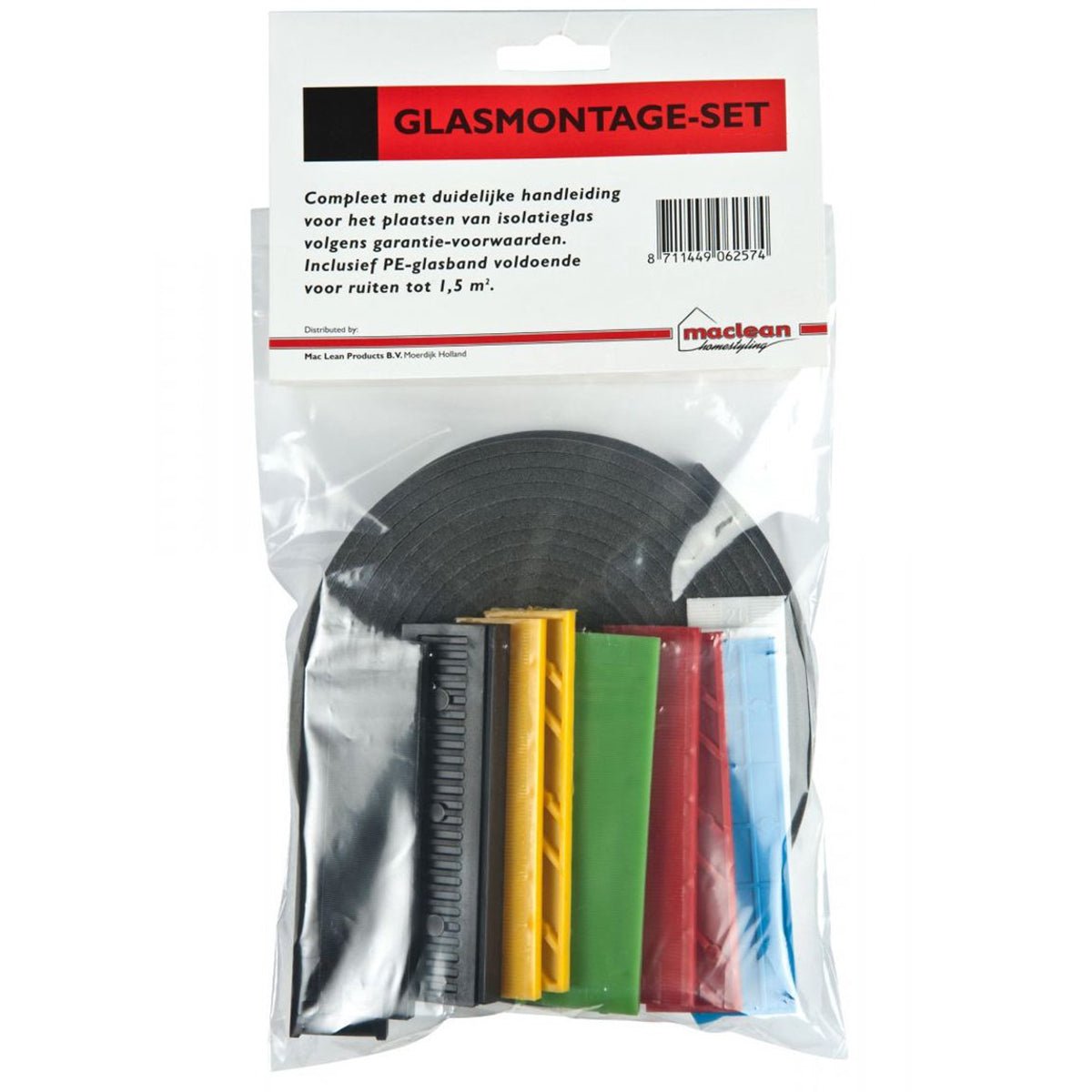 MacLean Glasmontageset 10m¹ + 14 glasblokjes - TEKZEN