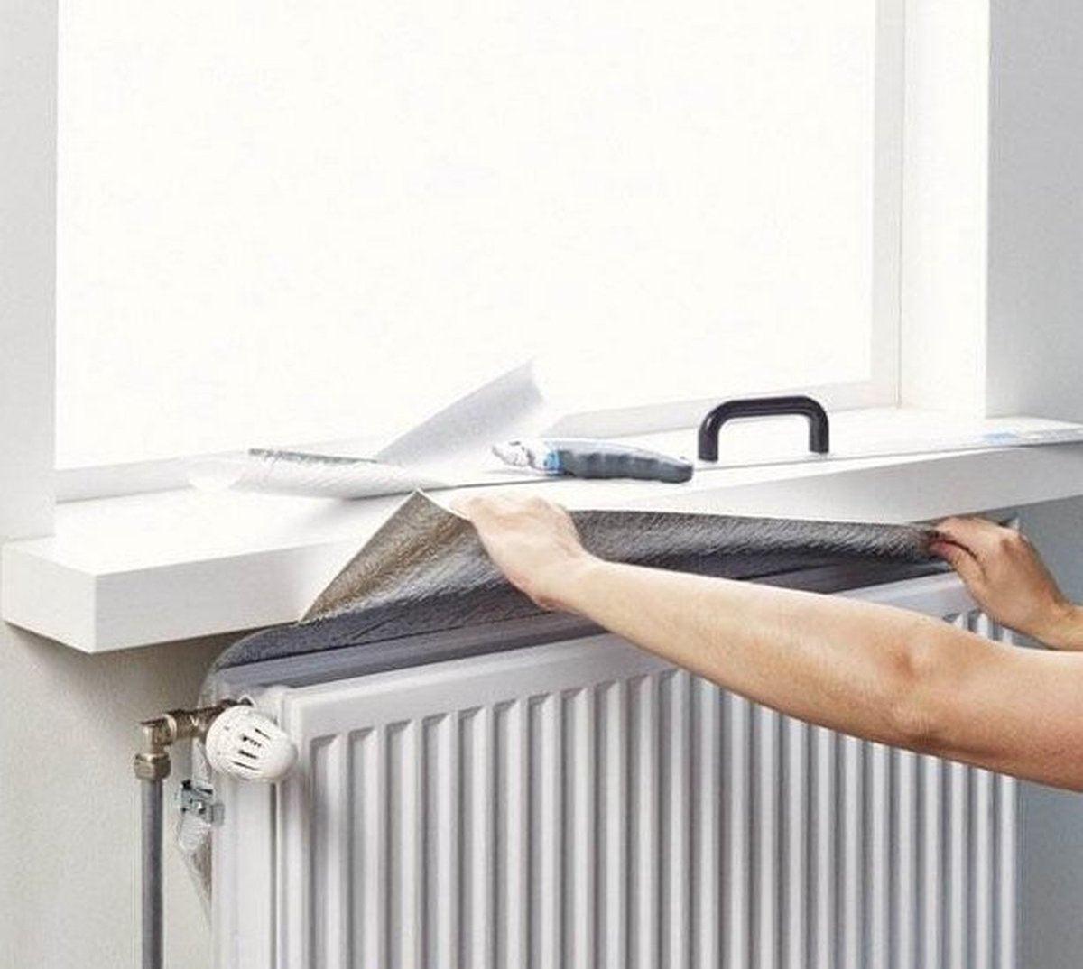 Maclean Radiatorfolie - Isolerende Verwarmingsfolie 400x50 cm - TEKZEN