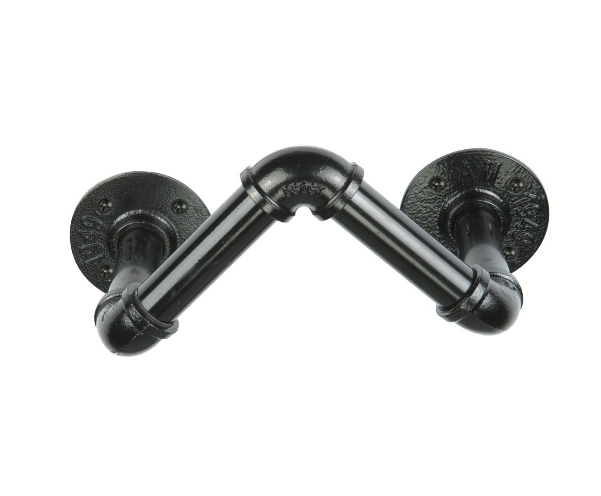 MacLean Wijnfleshouder - 3 Stuks - Zwart - Industrieel - Steigerbuis - Wijnfles Houder - TEKZEN