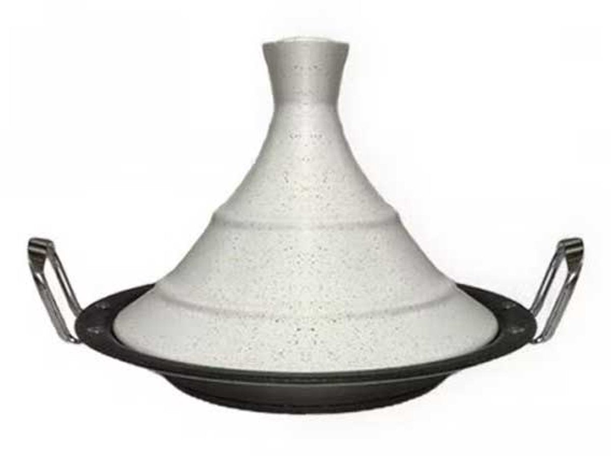 Mettmann Tajine - 38cm - Wit - RVS - Inductie - TEKZEN