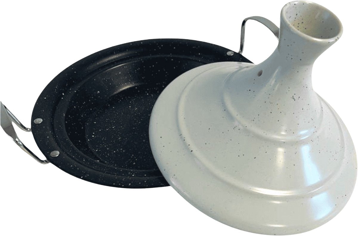 Mettmann Tajine - 38cm - Wit - RVS - Inductie - TEKZEN