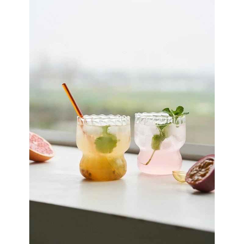 MONOO Geribbelde Glazen glas