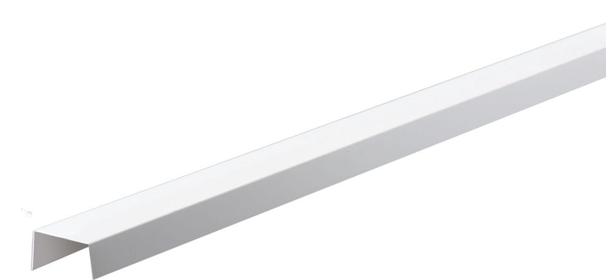 Nordlinger Pro Smart Profile U - profiel wit PVC 1x1x1cm/2,6m - TEKZEN