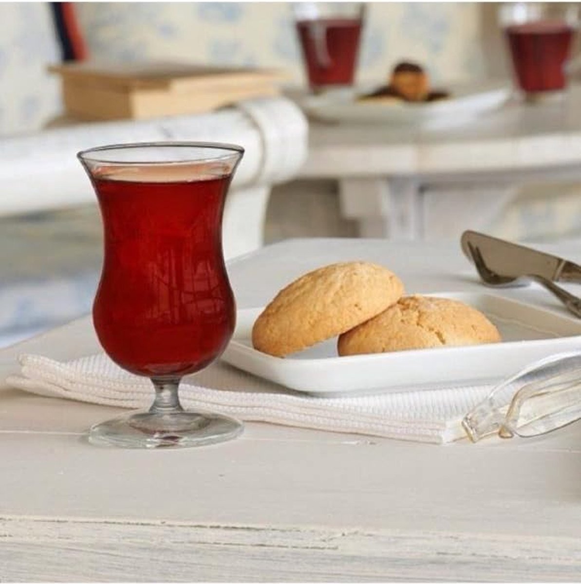 Pasabahce Gala Glazen - 4 Stuks - 120ml - Kleine Cocktail Glazen - Drinkglazen - TEKZEN