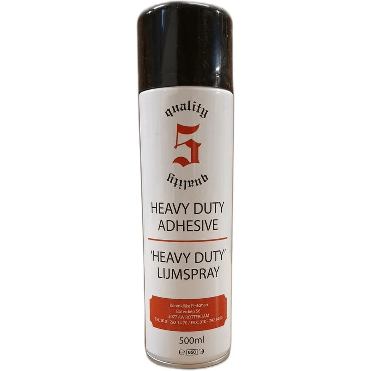 Peitsman Heavyduty Universele Contactlijm Spraylijm / Spuitlijm - Professionele Spuit Lijmspray 500ML - TEKZEN