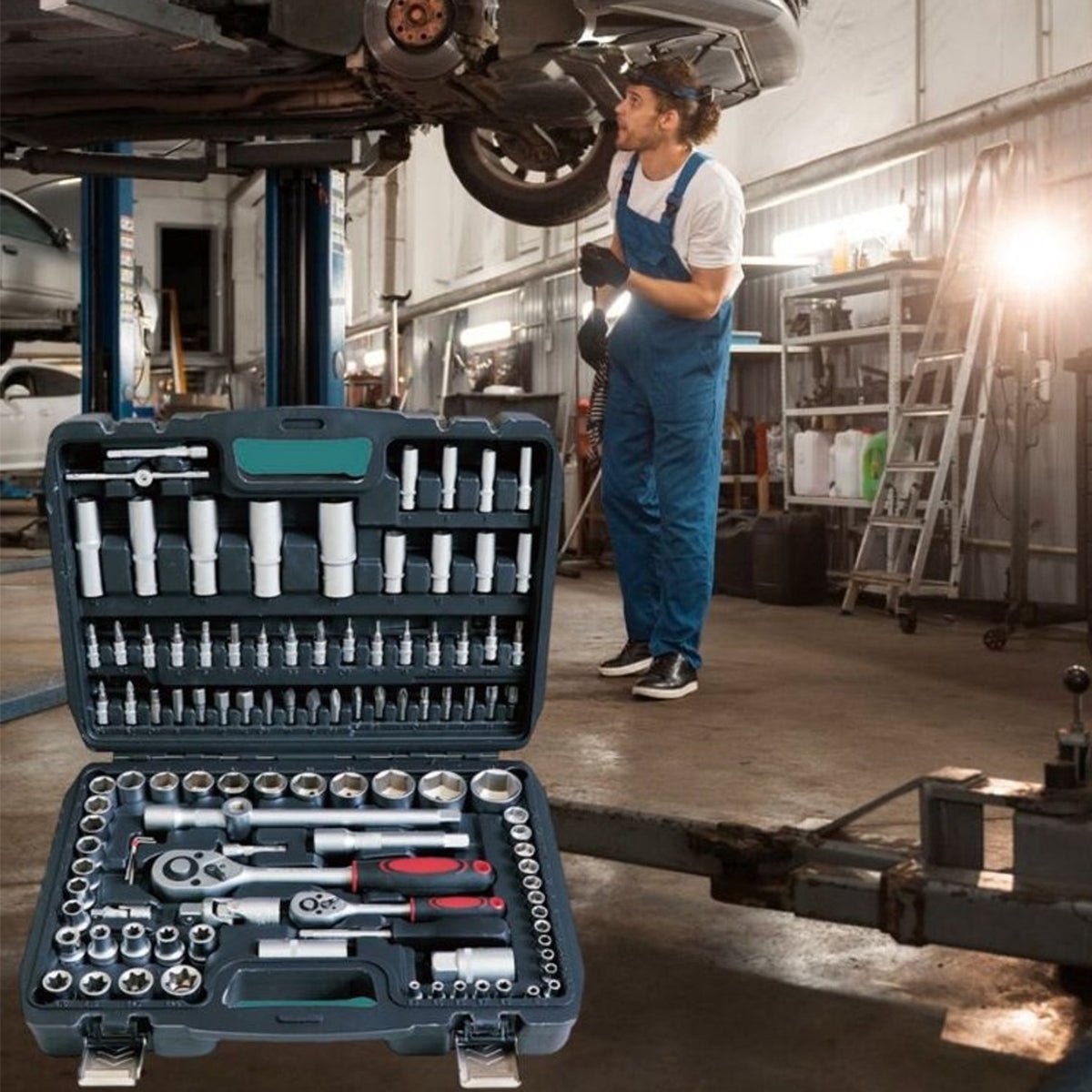 Stark's Dopsleutelset - 108 - delig - Compleet Gereedschap voor Elke Klus - TEKZEN