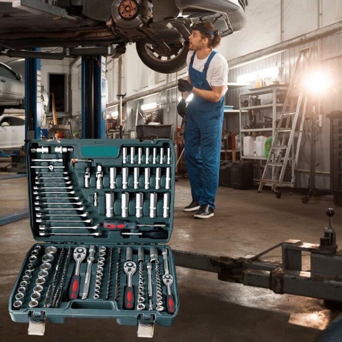 Stark's Dopsleutelset - 216 - delig - Compleet Gereedschap voor Elke Klus - TEKZEN