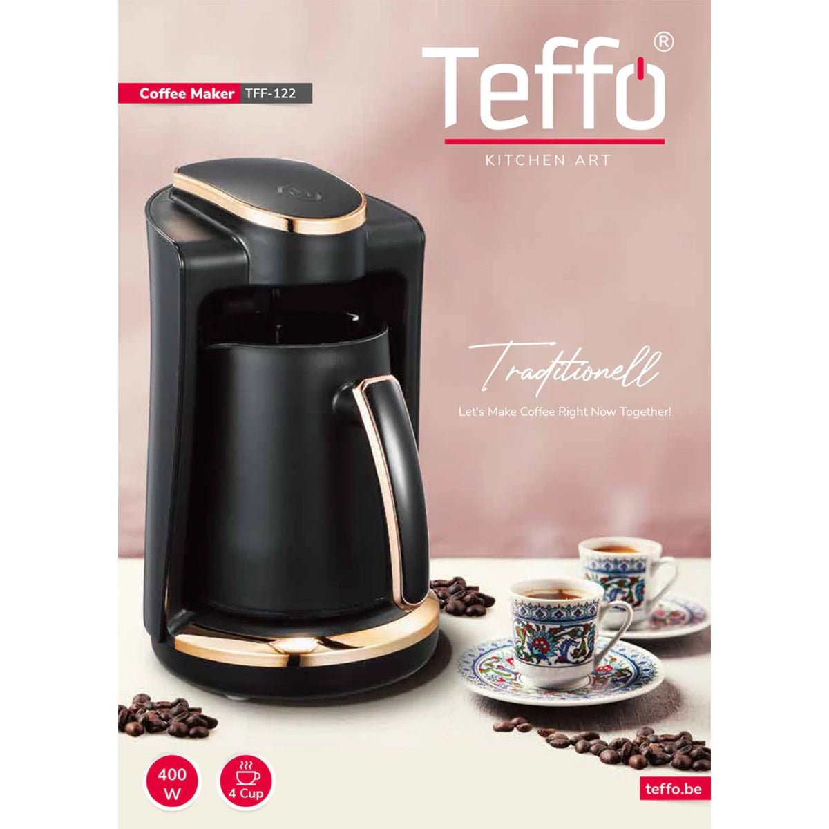Teffo Elektrische Turkse Koffieapparaat - Electric Turkish Coffee Maker - Türk Kahvesi - TEKZEN