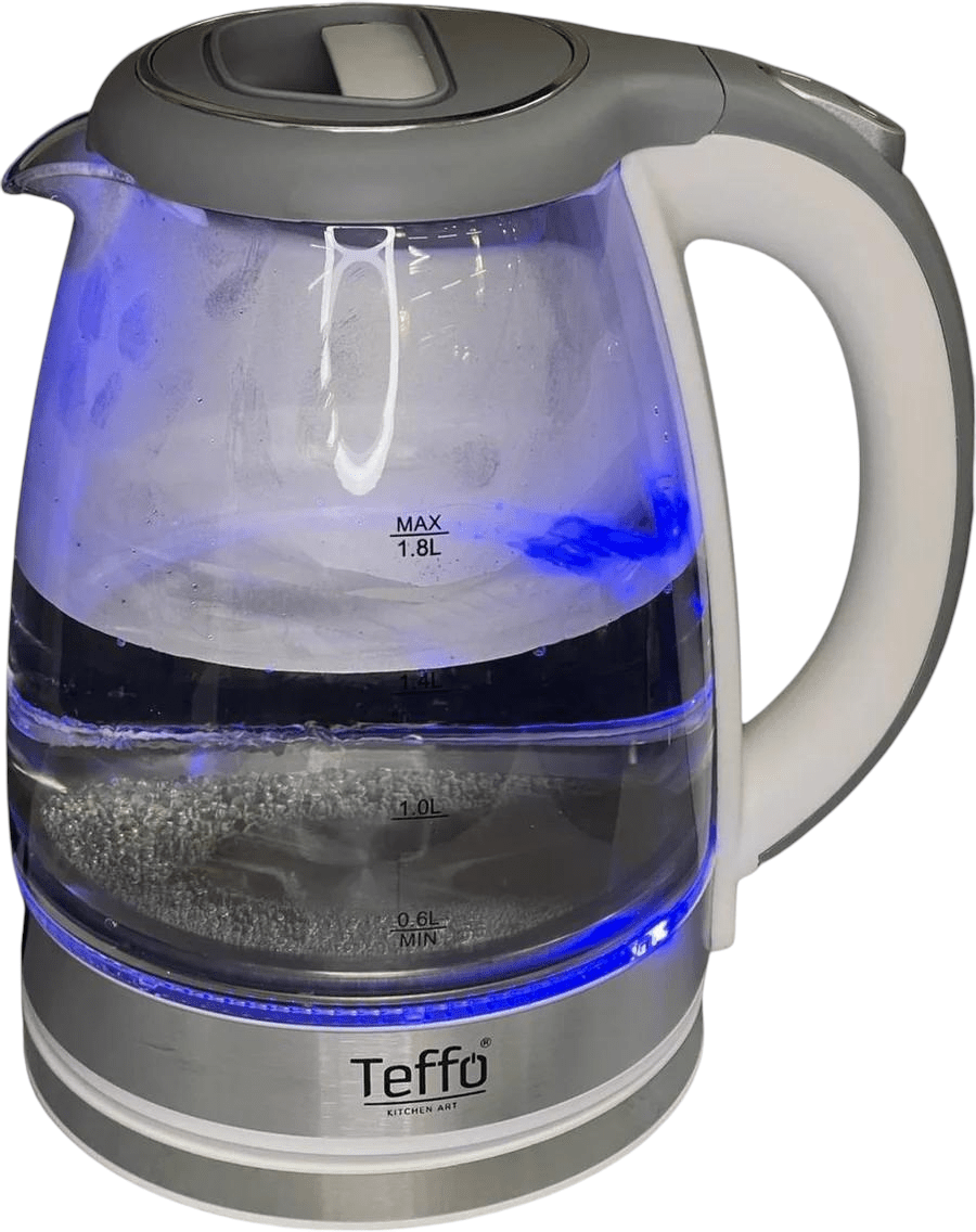 Teffo Waterkoker - Ledverlichting - 1.8L - Grijs - TEKZEN