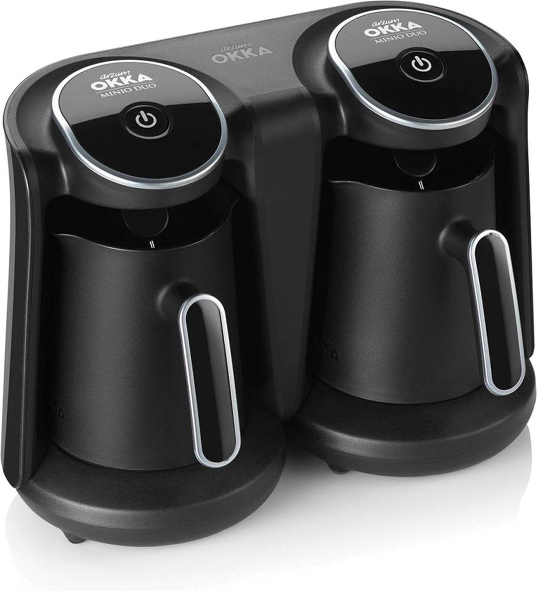 Arzum OKKA Minio DUO Chrome - Turkse Koffiemachine - 8 kopjes - Turkish Coffee Maker - Vrijstaand Turks Koffiezetapparaat