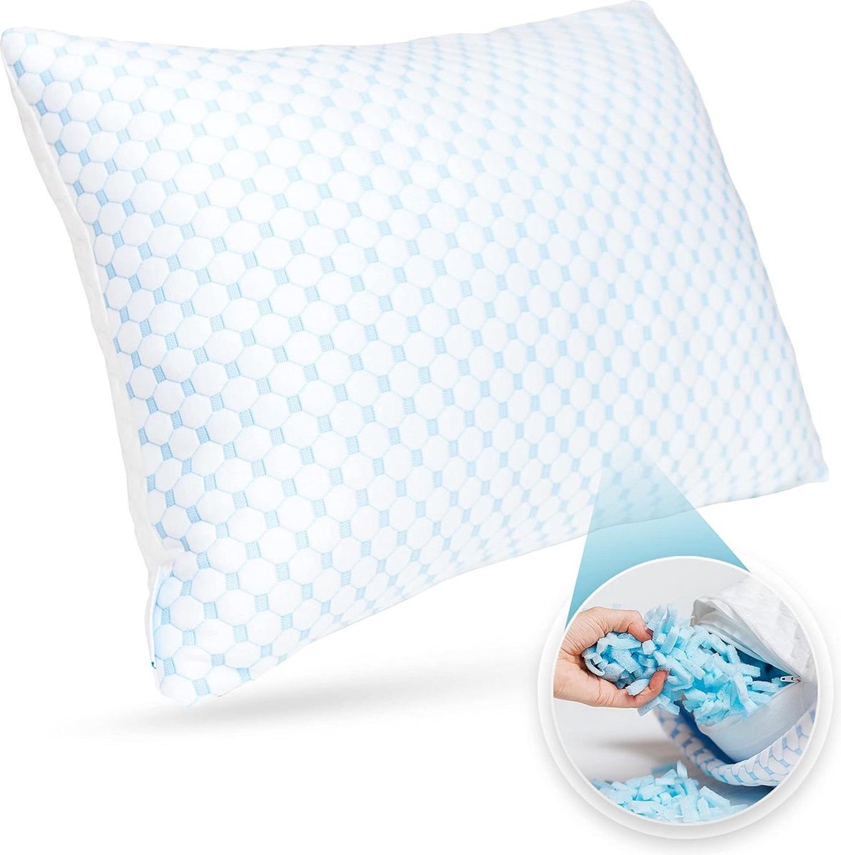 MC Sleep Hoofdkussen - Comfort Smart Pillow - 60x70cm - Nekklachten - Slaapkussen - Verkoelend Hoofdkussen