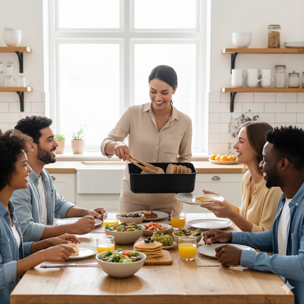 Cheffinger Broodtrommel - Bamboe - Zwart - Brooddoos - Brood Bewaren - Vershouddoos voor Brood