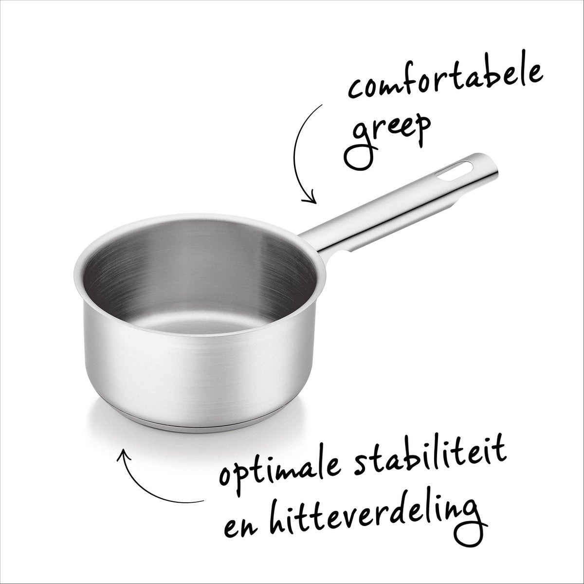 Brabantia Futura Pannenset - 7-delig - Zilver - RVS - Kookpan - Sauspan - Inductie