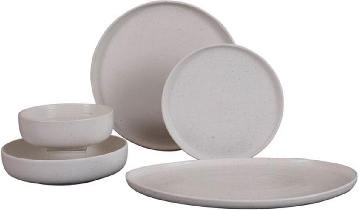 Bricard Vertou - Porseleinen Serviesset Set - Dinner Set - 25-delig - 6-Persoons – Matwit