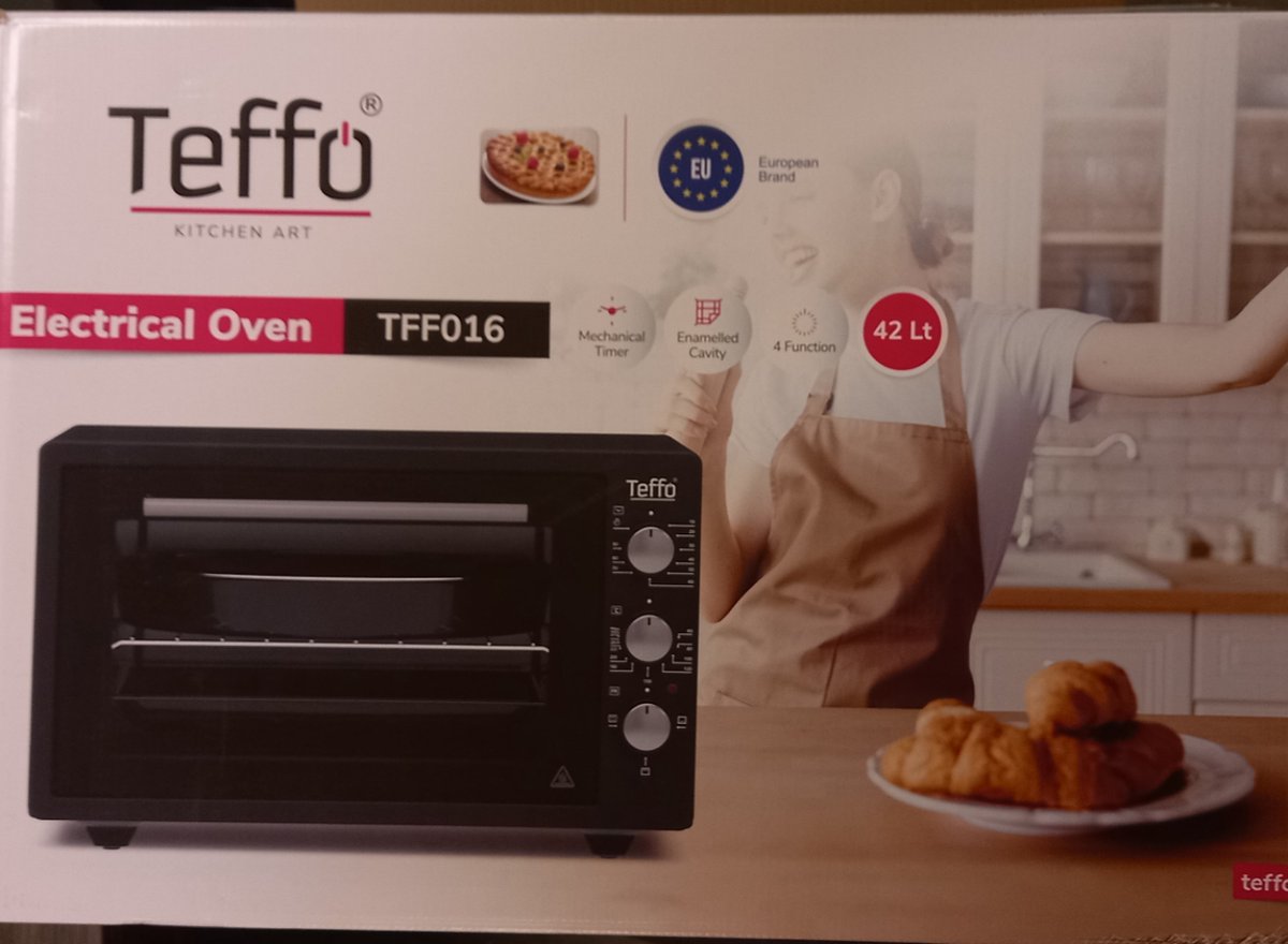 Teffo Vrijstaande Oven - 42L - Elektrische Oven - Zwart