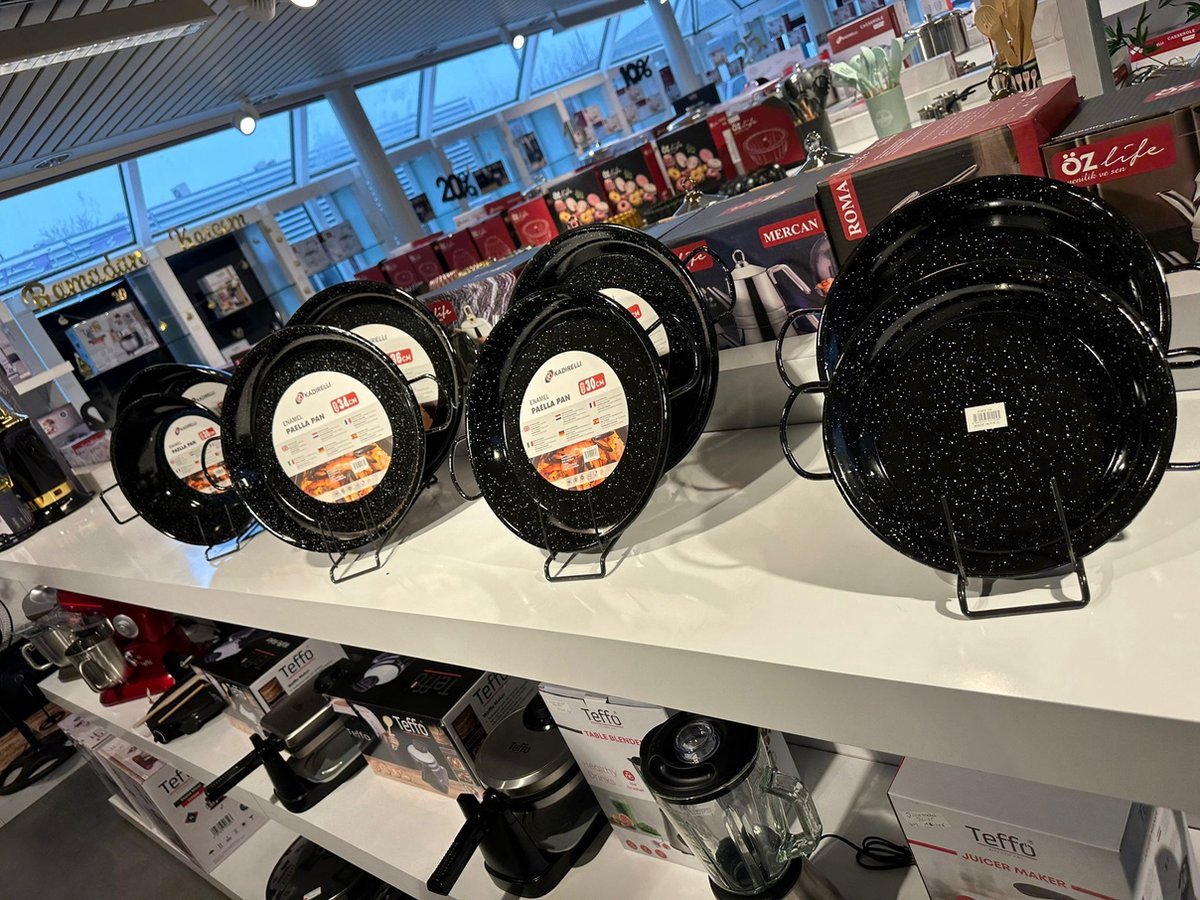 Kadirelli Paella Pan - 34cm - Alle warmtebronnen - Inductie