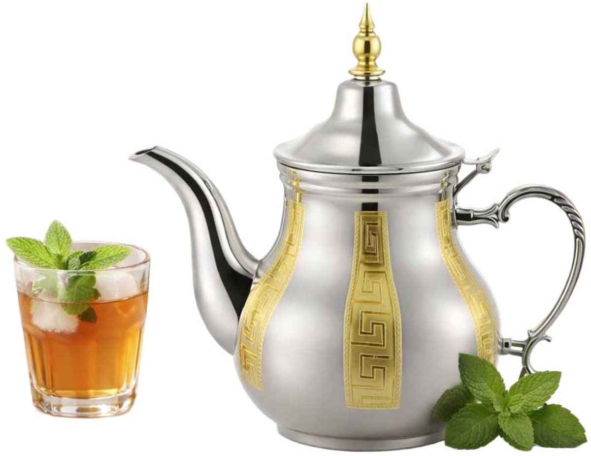 Kadirelli Theepot Zilver/Goud - 1.2L - RVS - Inductie