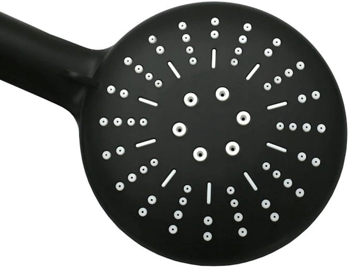 Hauskraft Luxe Doucheset met 3-Standen Douchekop – Zwarte Afwerking & Verstelbare Slang