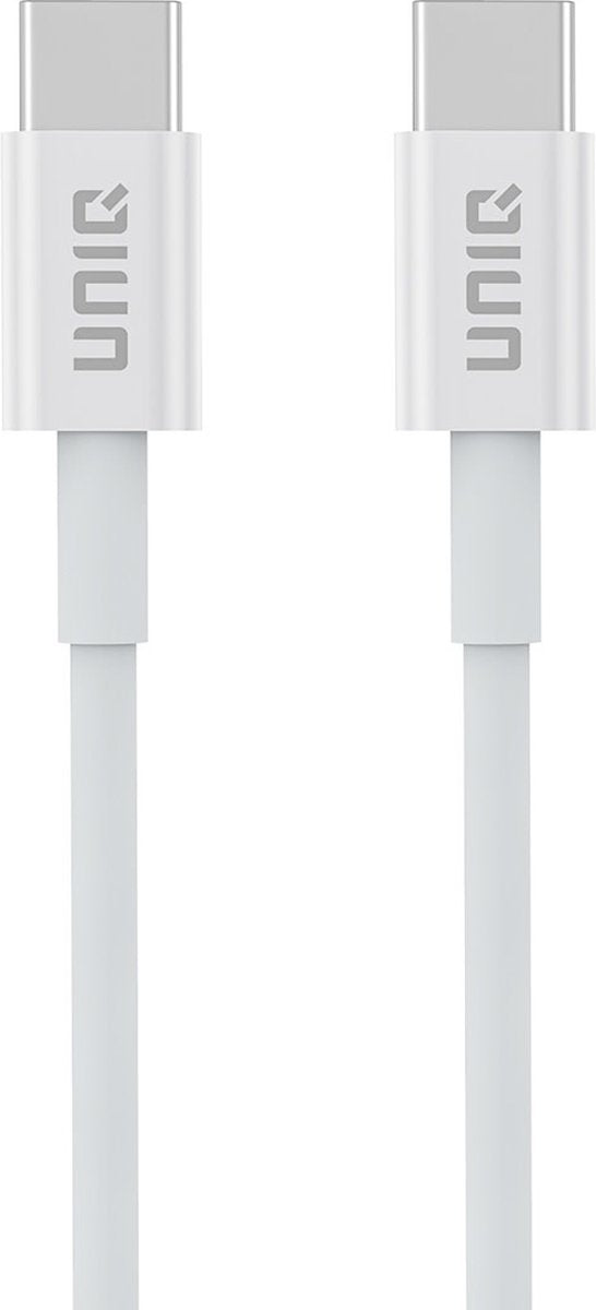 TUNIQ USB-C naar USB-C Kabel - 20cm - Snelle Oplaadkabel - Wit - TEKZEN