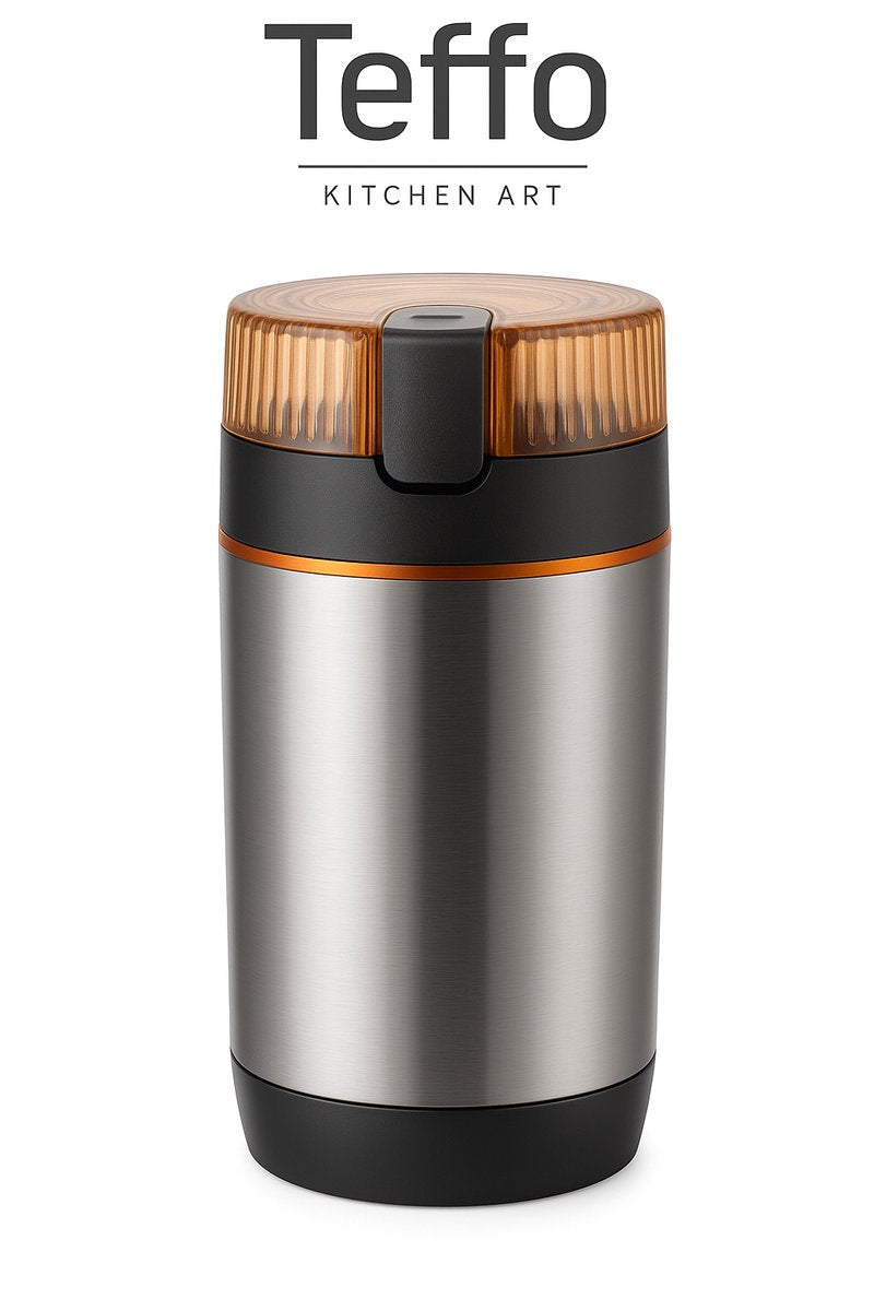 Teffo Elektrische Koffiemolen/Koffiemaler - 200W - Kleine Koffie Grinder - Bonenmaler