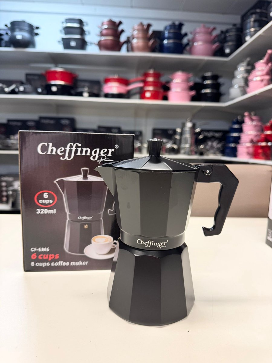 Cheffinger Koffie Percolator - Zwart - 12 Kopjes - Inductie