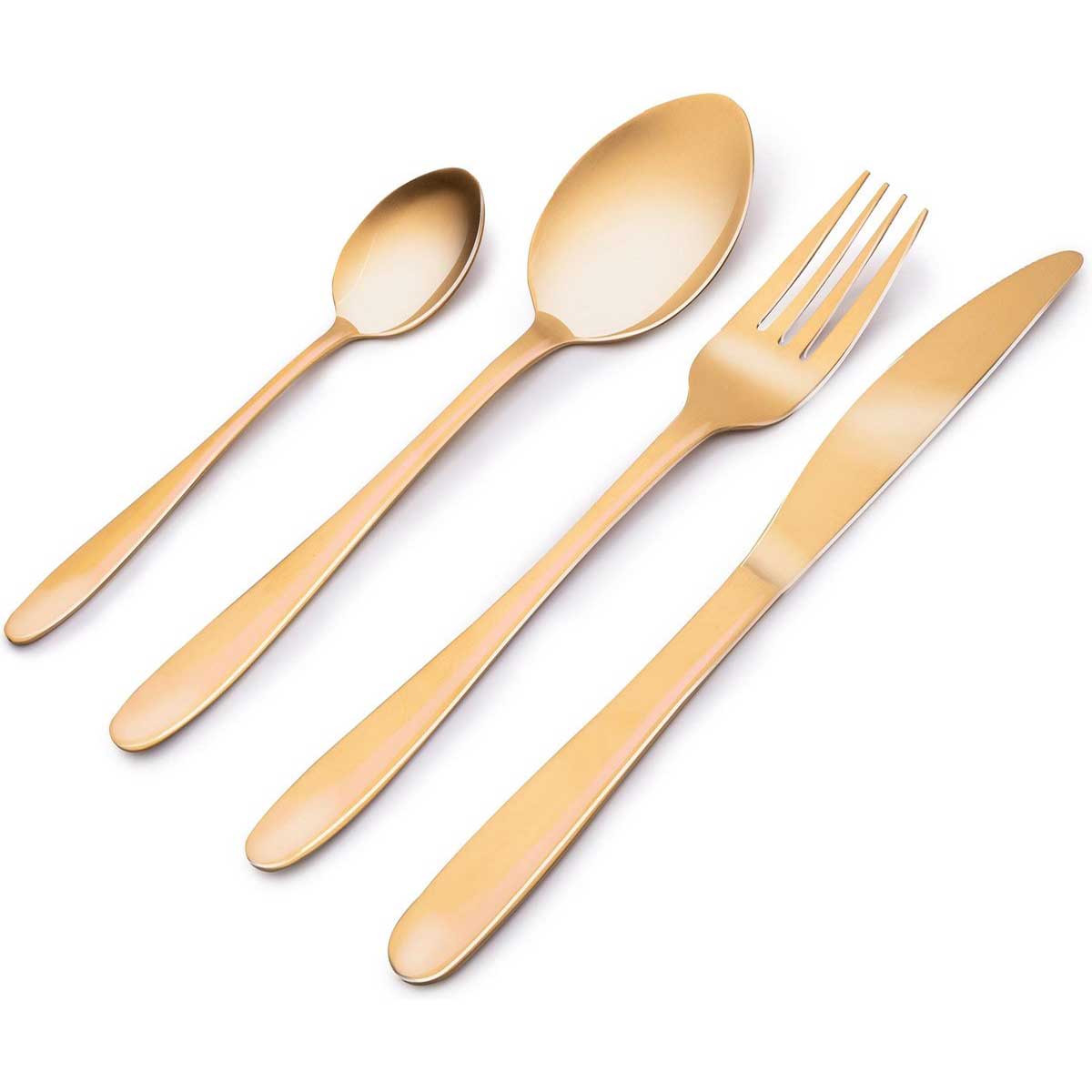 Alpina Besteckset - 16-teilig - 4 Personen - Gold