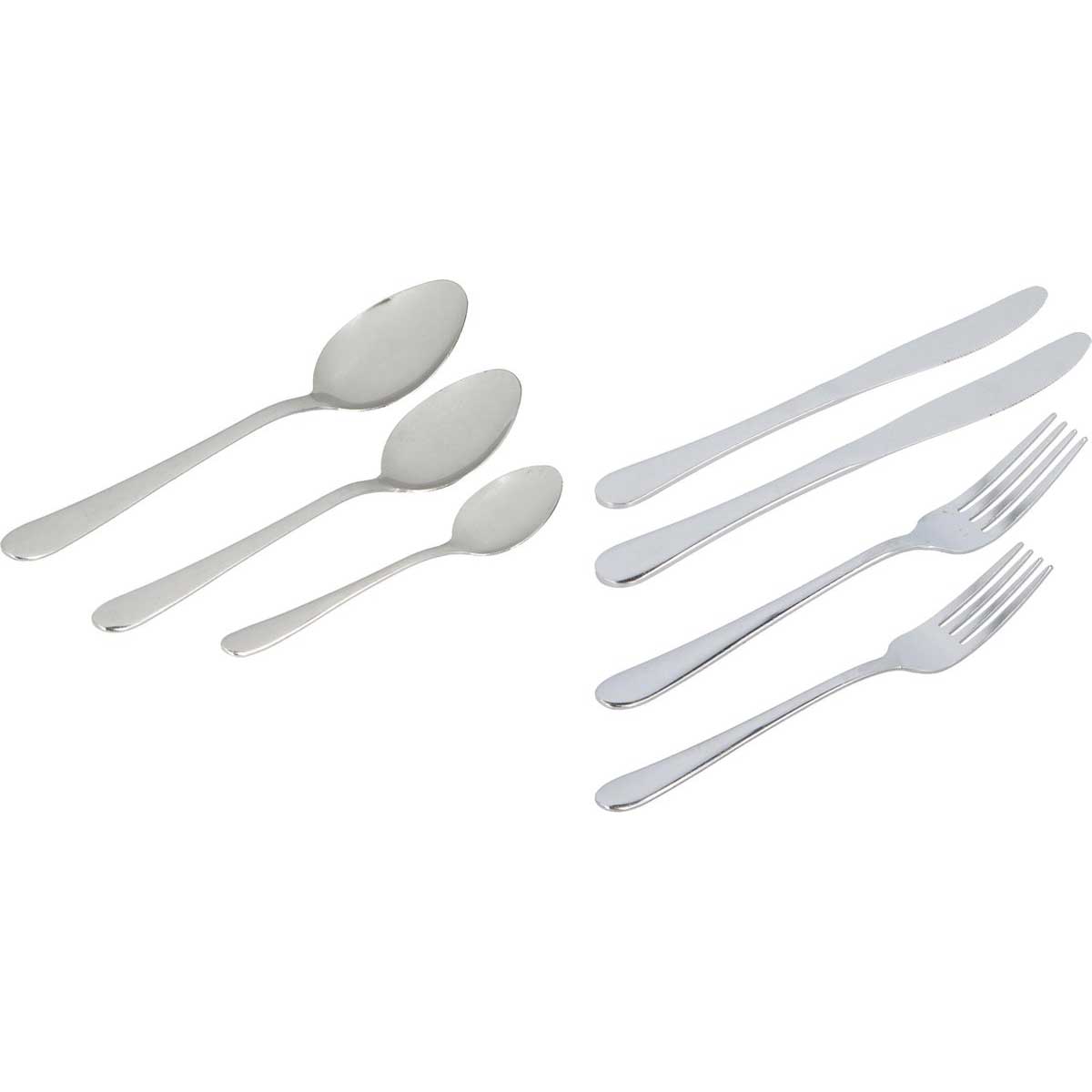 Alpina Besteckset - 42-teilig - 6 Personen - Silber 