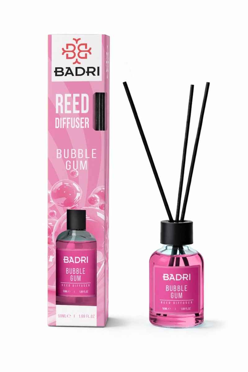 BADRI Geurstokjes Bubble Gum 50ML geurstokjes