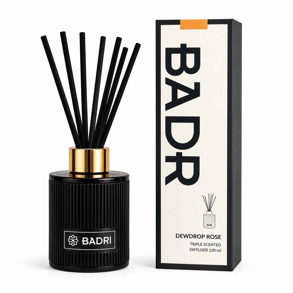 BADRI Geurstokjes Dewdrop Rose 120ML geurstokjes