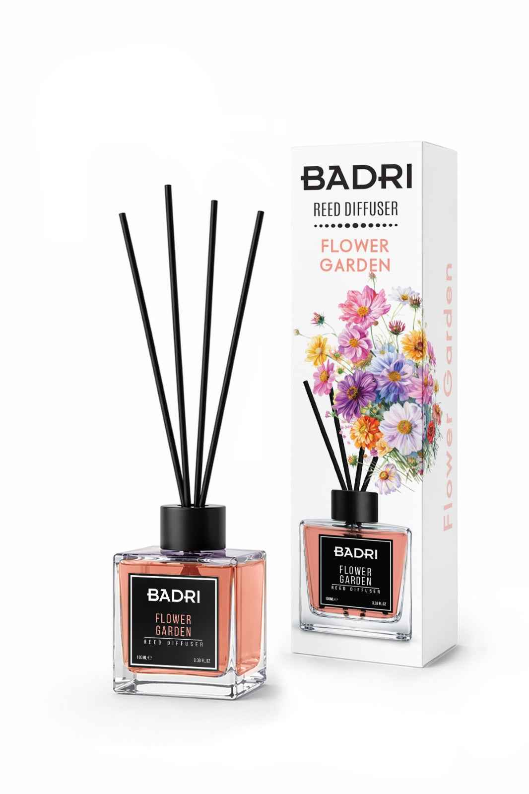 BADRI Geurstokjes Flower Garden 100ML geurstokjes