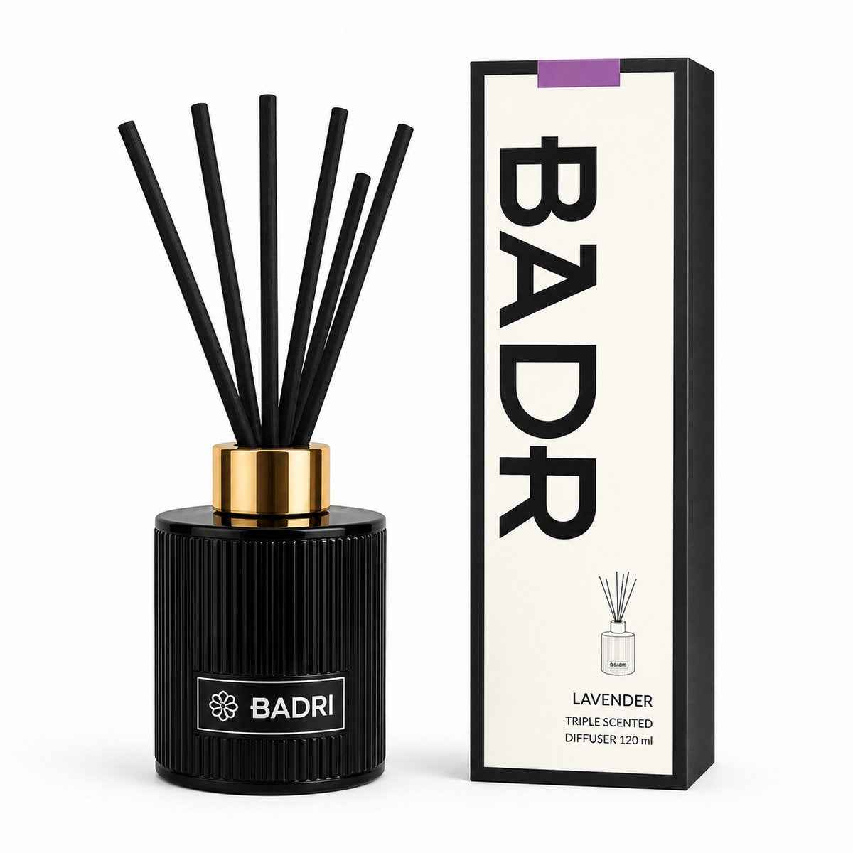 BADRI Geurstokjes Lavender 120ML geurstokjes