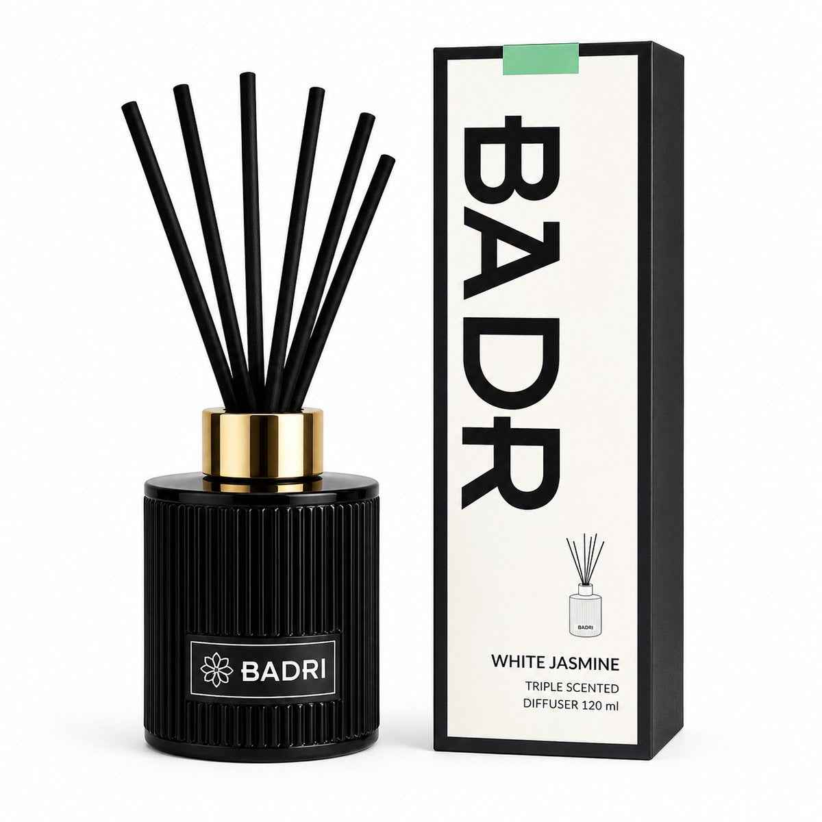BADRI Geurstokjes White Jasmine 120ML geurstokjes