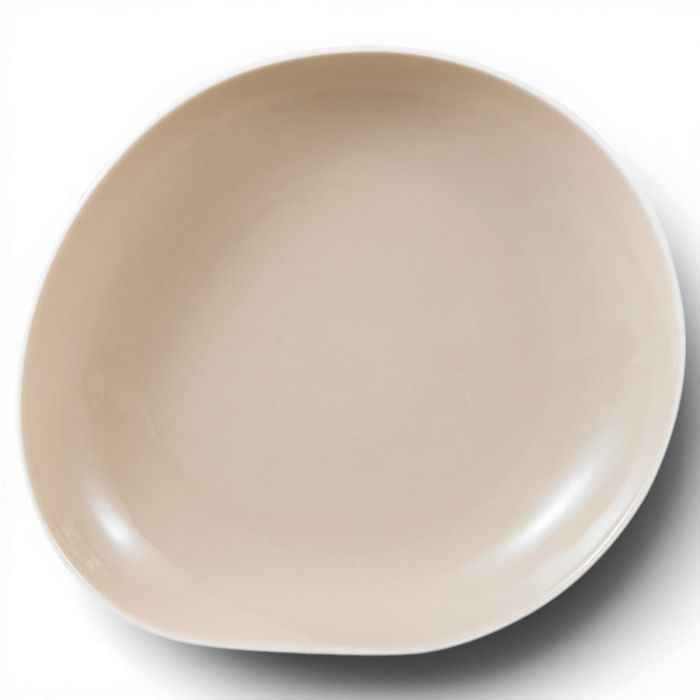 Bricard Barles Stone - Porseleinen Dinner Set - Serviesset - 27-delig - 6-Persoons - Wit/Taupe - Japandi
