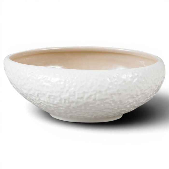 Bricard Barles Stone - Porseleinen Dinner Set - Serviesset - 27-delig - 6-Persoons - Wit/Taupe - Japandi