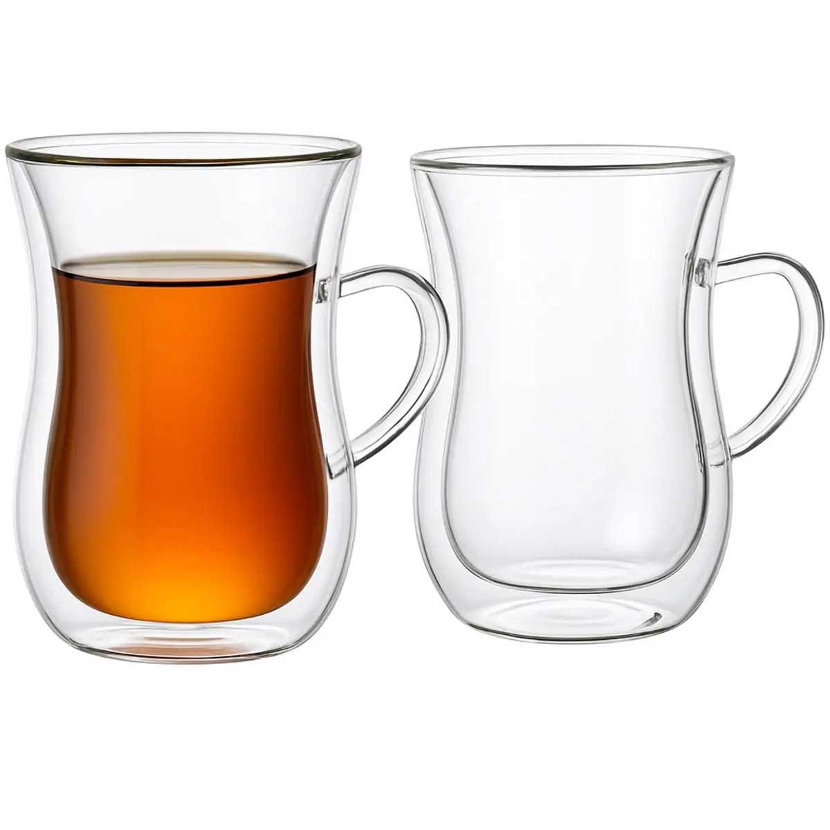 Bricard Dubbelwandige Turkse Theeglazen met Oor glas