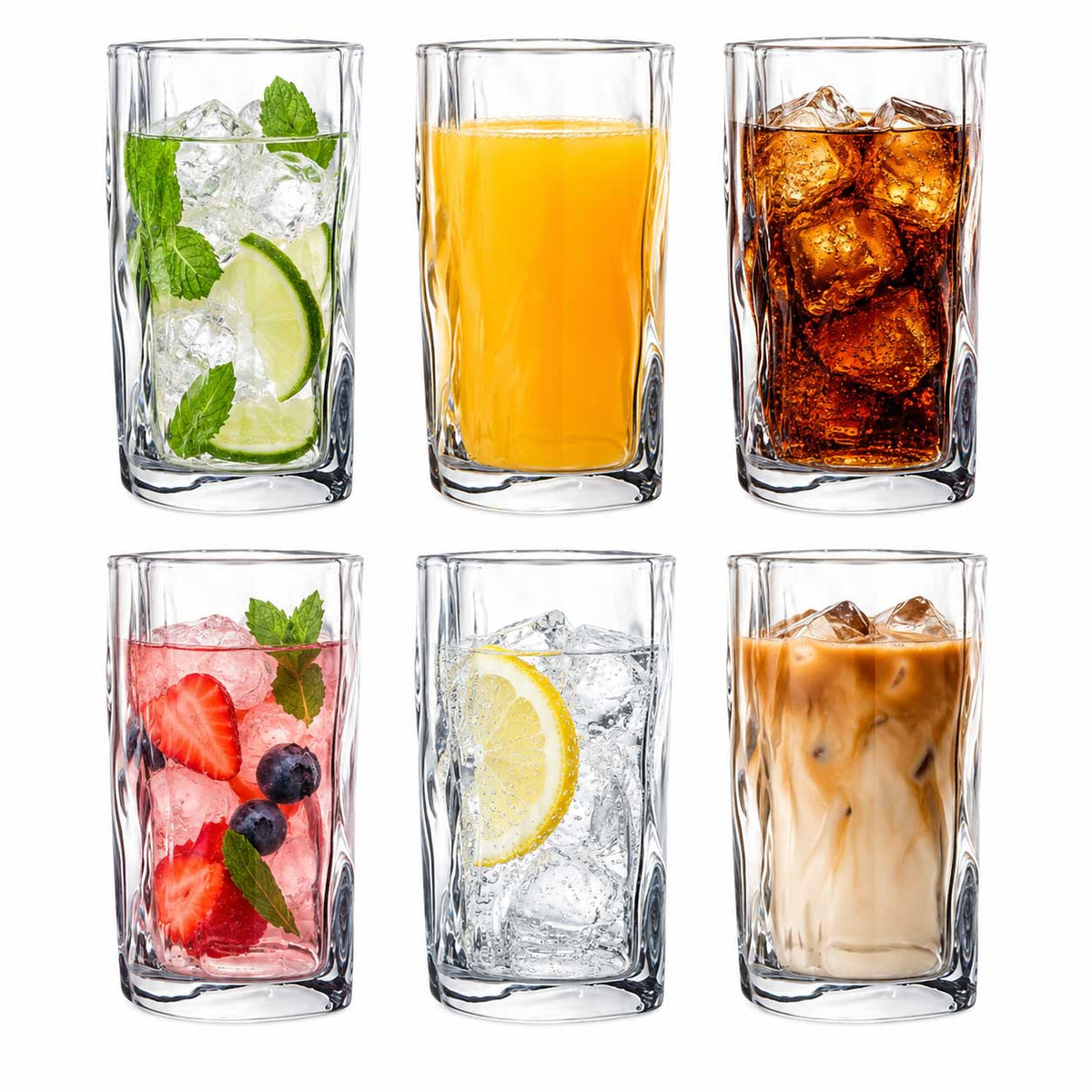 Bricard Ronda - Longdrinkglazen - Drinkglazen - Set van 6 - Waterglas – foto 1