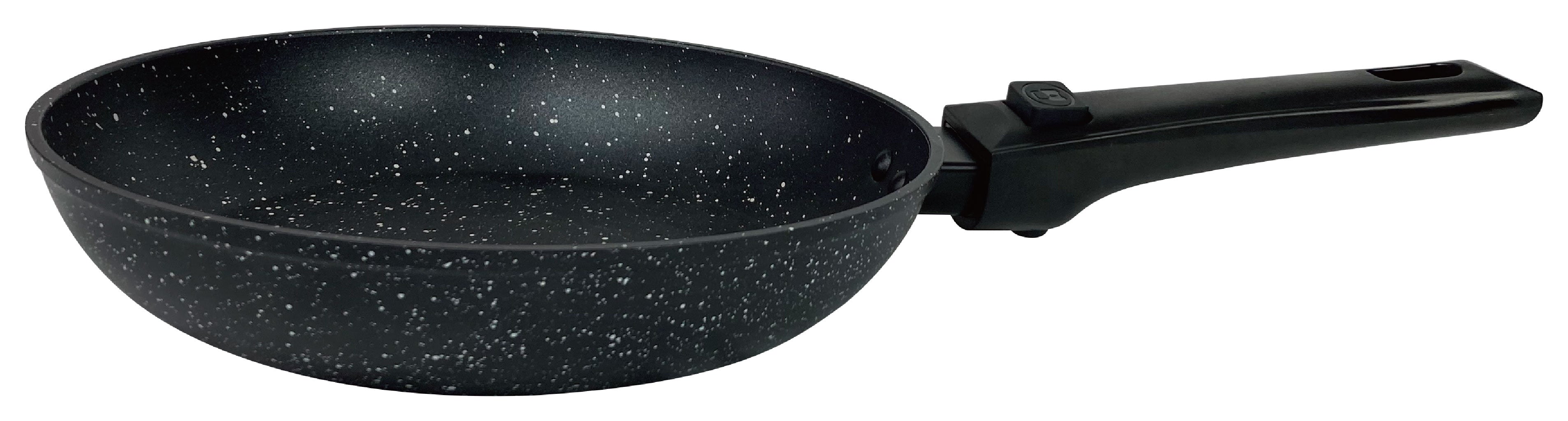 Cheffinger Koekenpannenset - Ø 20/24/28 cm - met Afneembare Handgreep - Zwart - TEKZEN