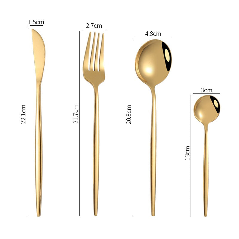 Cheffinger Besteckset - 24-teilig - Für 6 Personen 