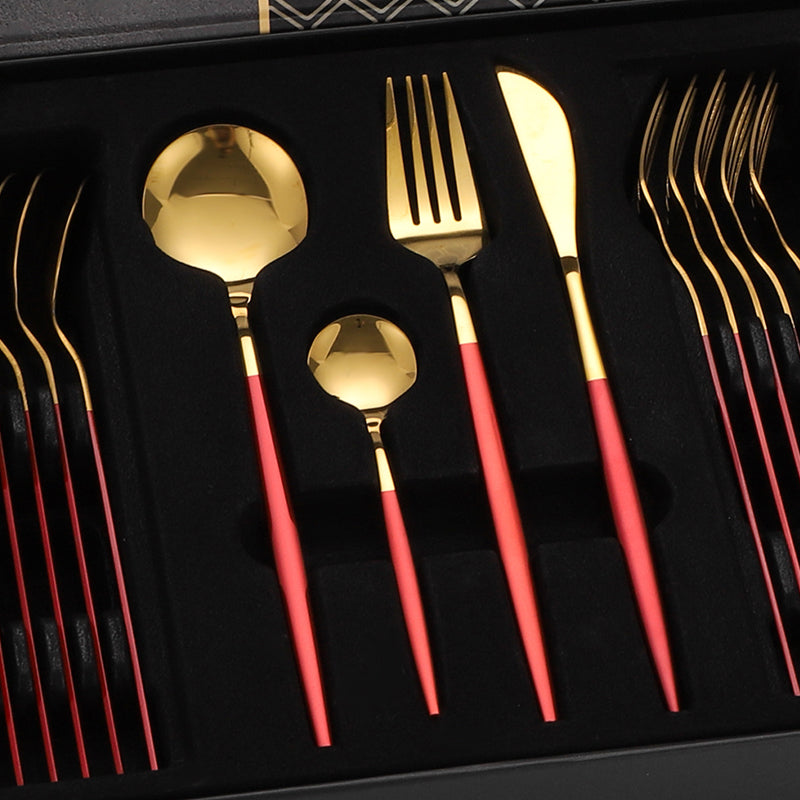 Cheffinger Besteckset - 24-teilig - Für 6 Personen 