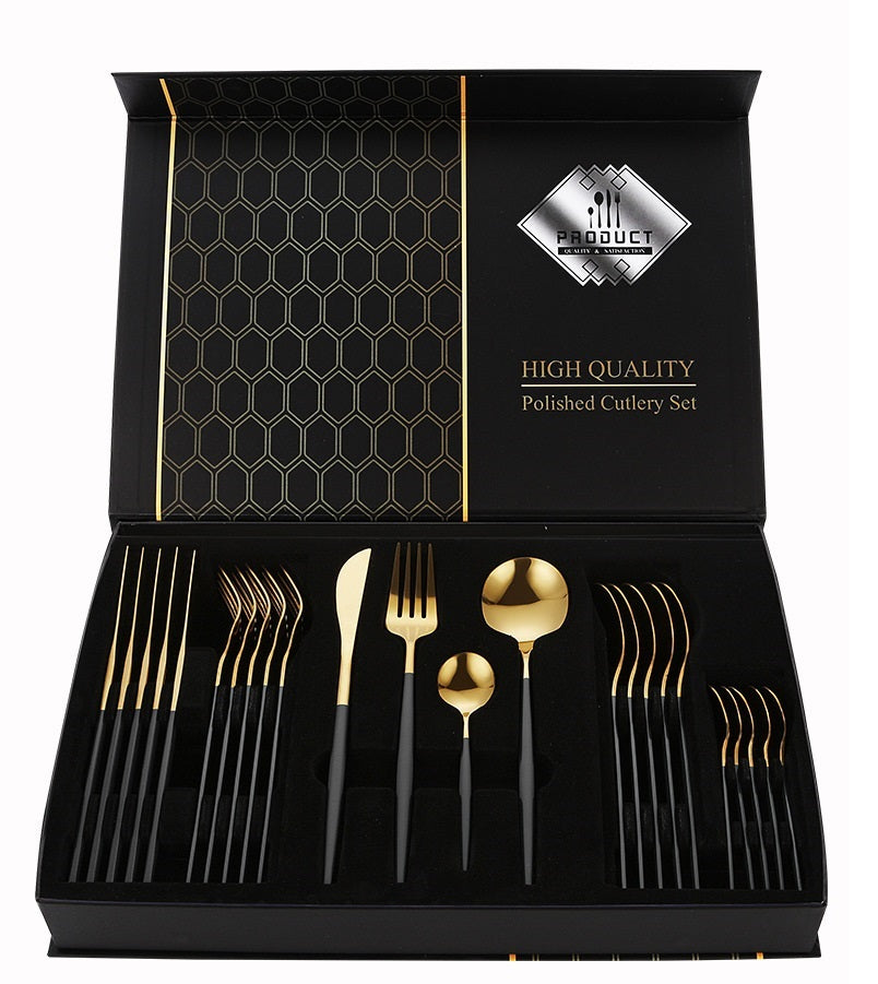 Cheffinger Besteckset - 24-teilig - Für 6 Personen 