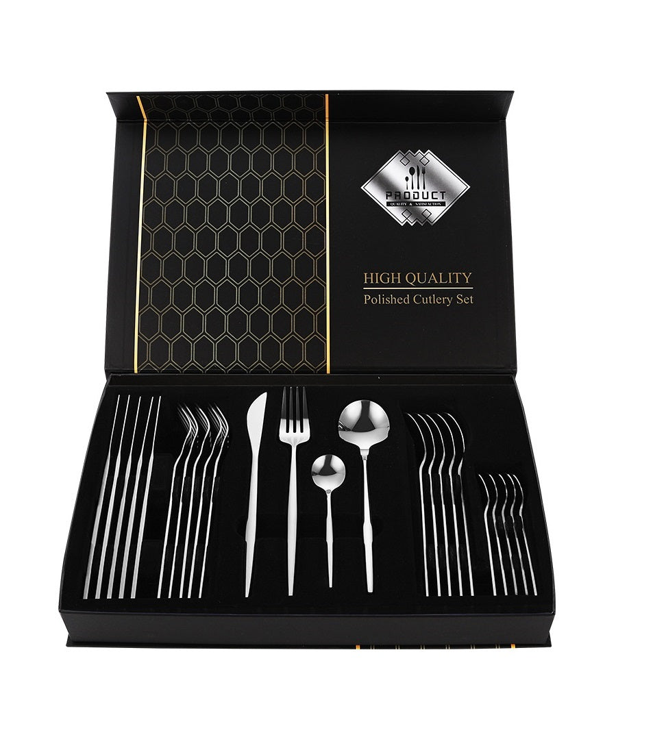 Cheffinger Besteckset - 24-teilig - Für 6 Personen 