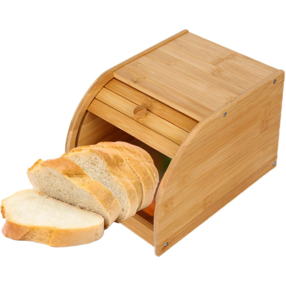 Clever Bread Bin - Small - Bamboo - 20x27x18cm