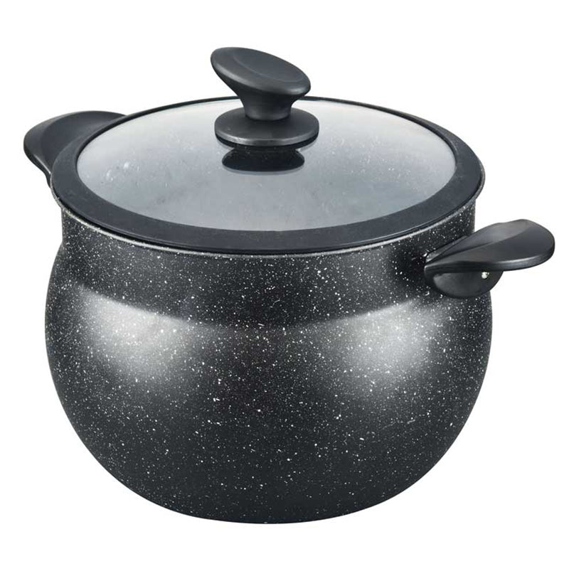 Cheffinger Couscouspan - Stoompan - 12L - Zwart - Rijst en Groentestomer - Couscoussier - Met Glazen Deksel - Inductie - TEKZEN