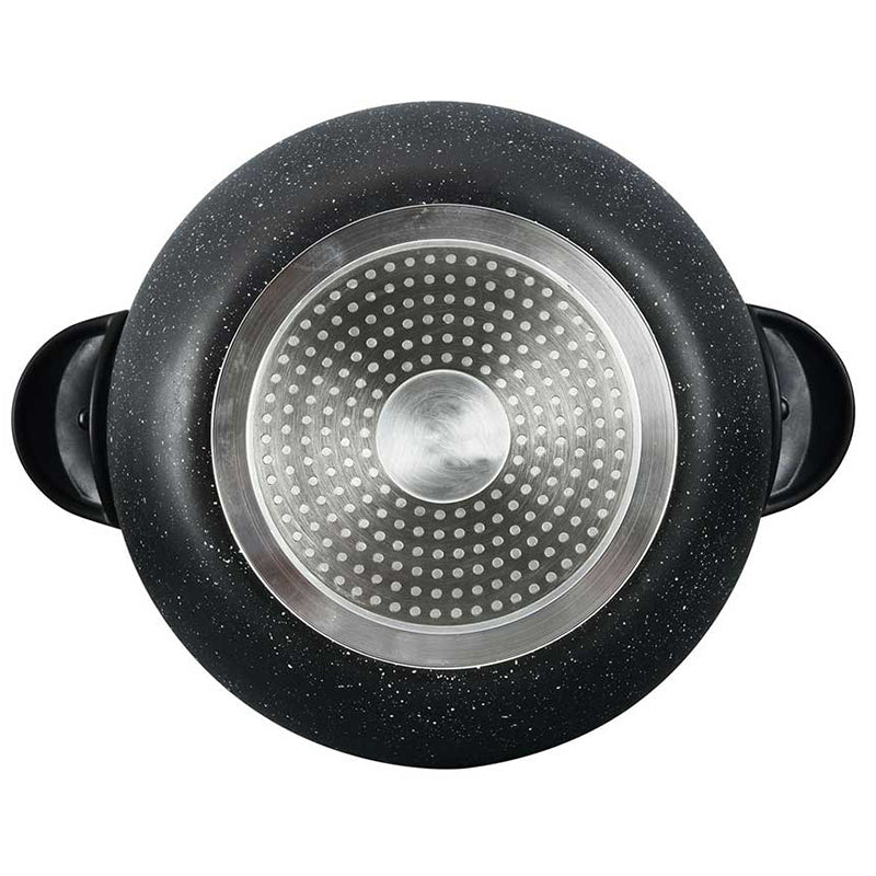 Cheffinger Couscouspan - Stoompan - 8L - Zwart - Rijst en Groentestomer - Couscoussier - Met Glazen Deksel - Inductie - TEKZEN