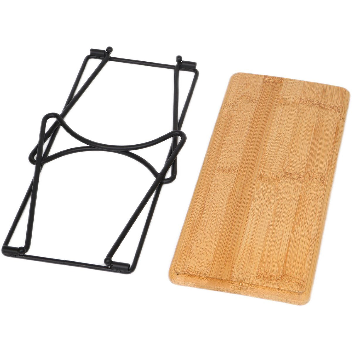 Cheffinger Tablett-Set mit Beinen - 3-teilig - Bambus